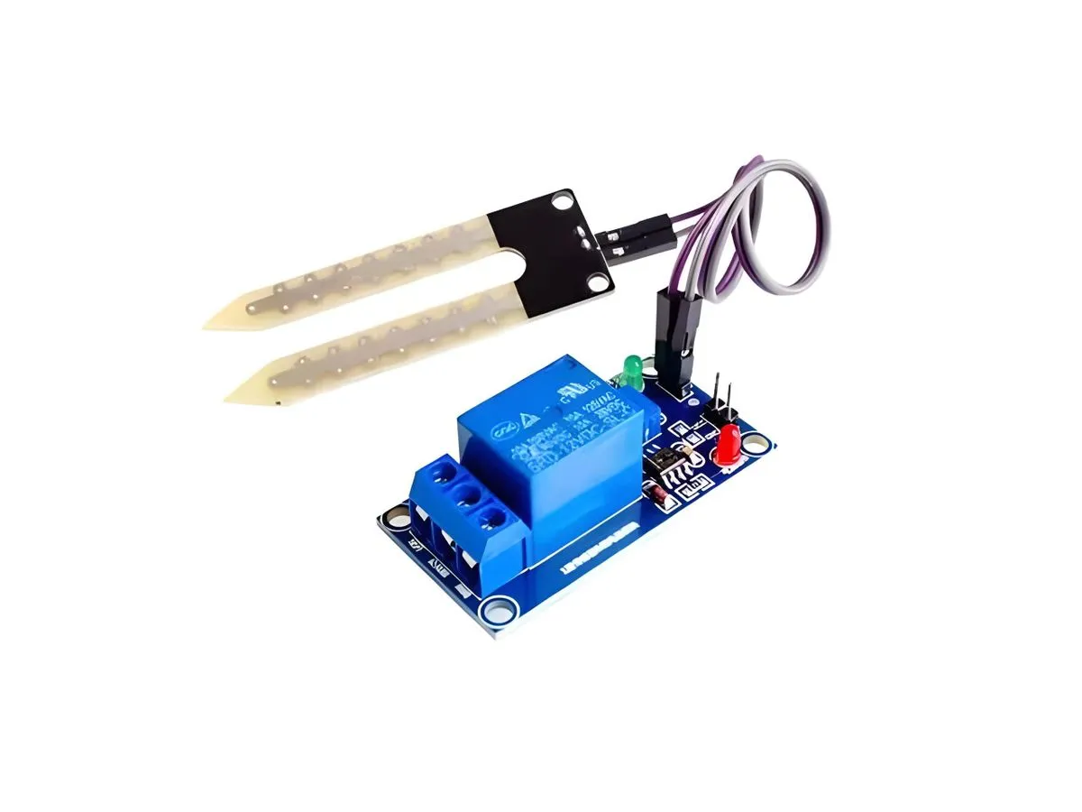 HKD 12V Relay-Controlled Soil Moisture Sensor with Probe & Trigger