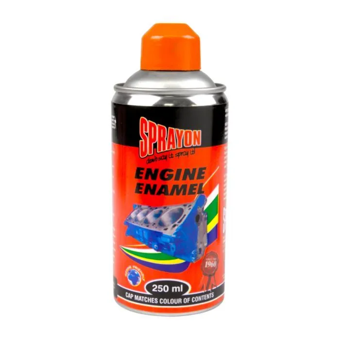 Sprayon - Engine Enamel Spray Gunstone Orange 250ml - 2 Pack