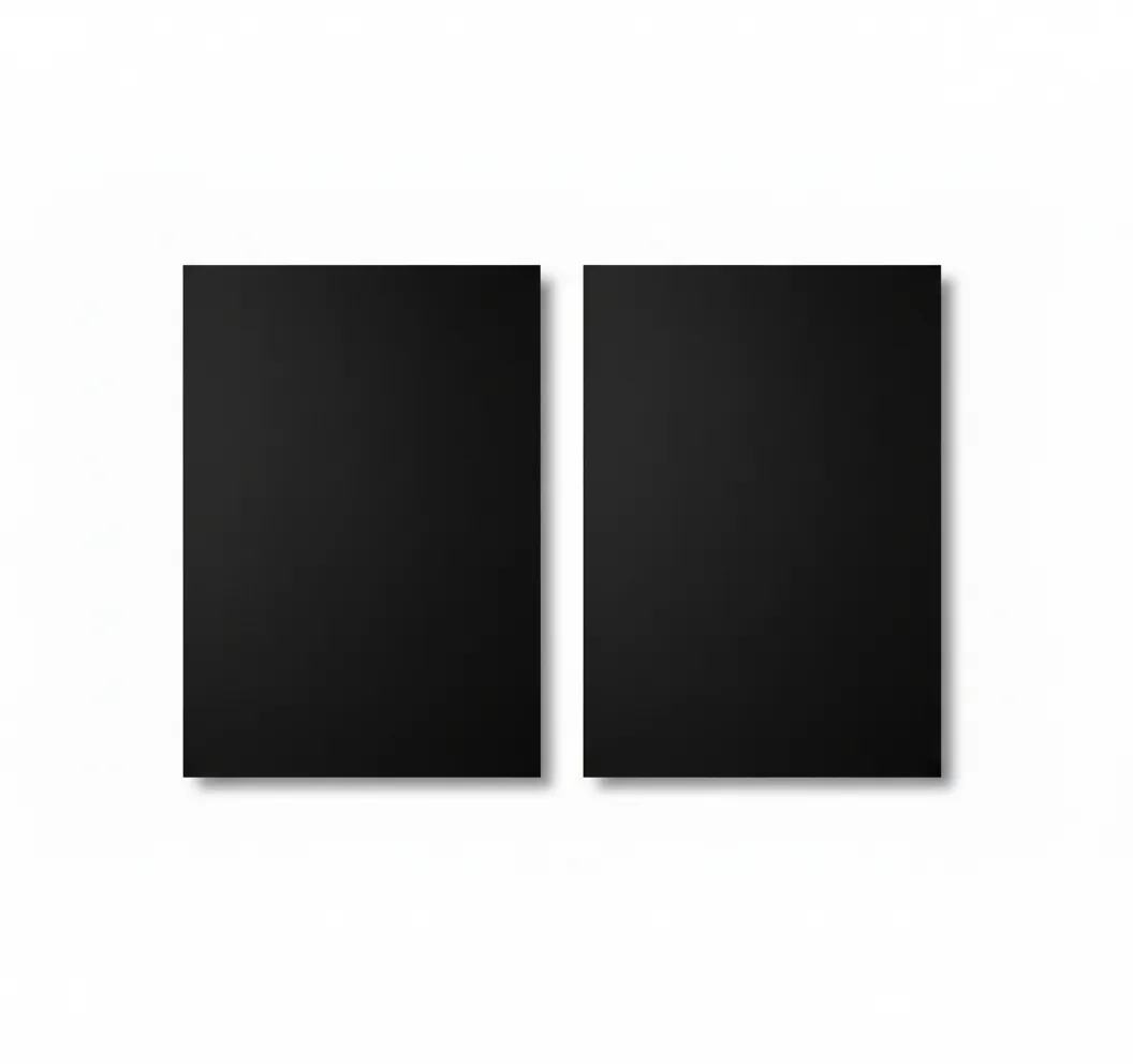 Art+Craft A2 Black MDF Project Board 1mm for Arts and Crafts - 2 Pack