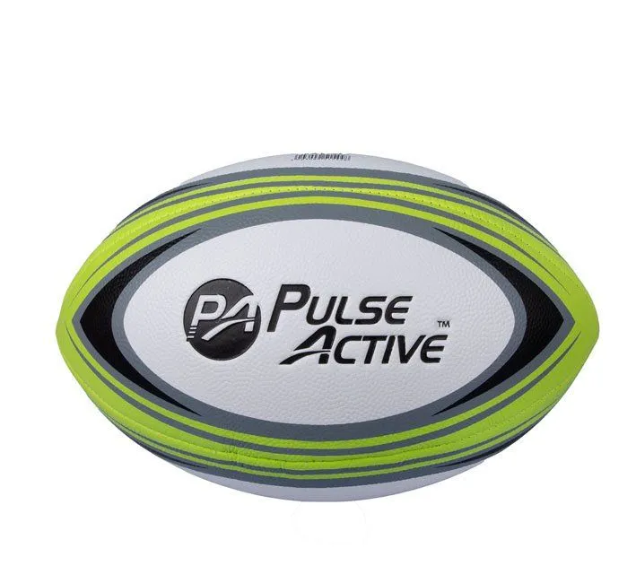 Rugby Ball - Sporting Accessories - Grey & Green - Single - 4 Pack