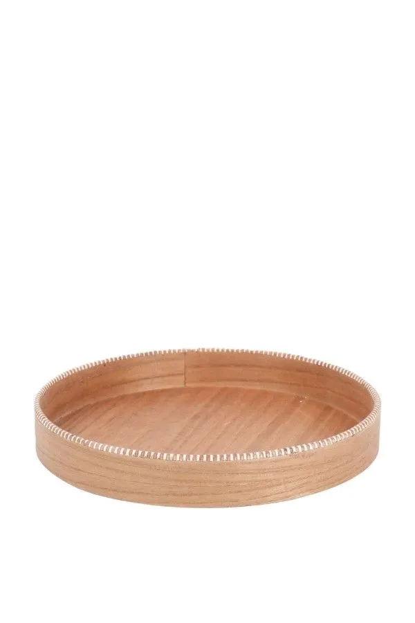 Tray With Wooden Base