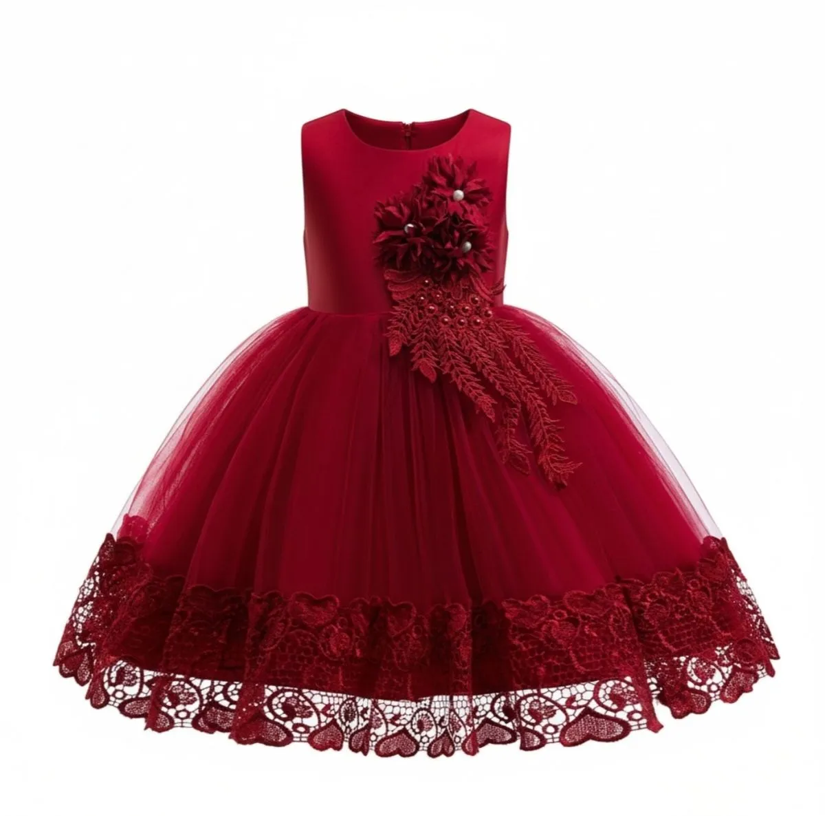 The Elegant Burgundy Ballerina Dress for Girls