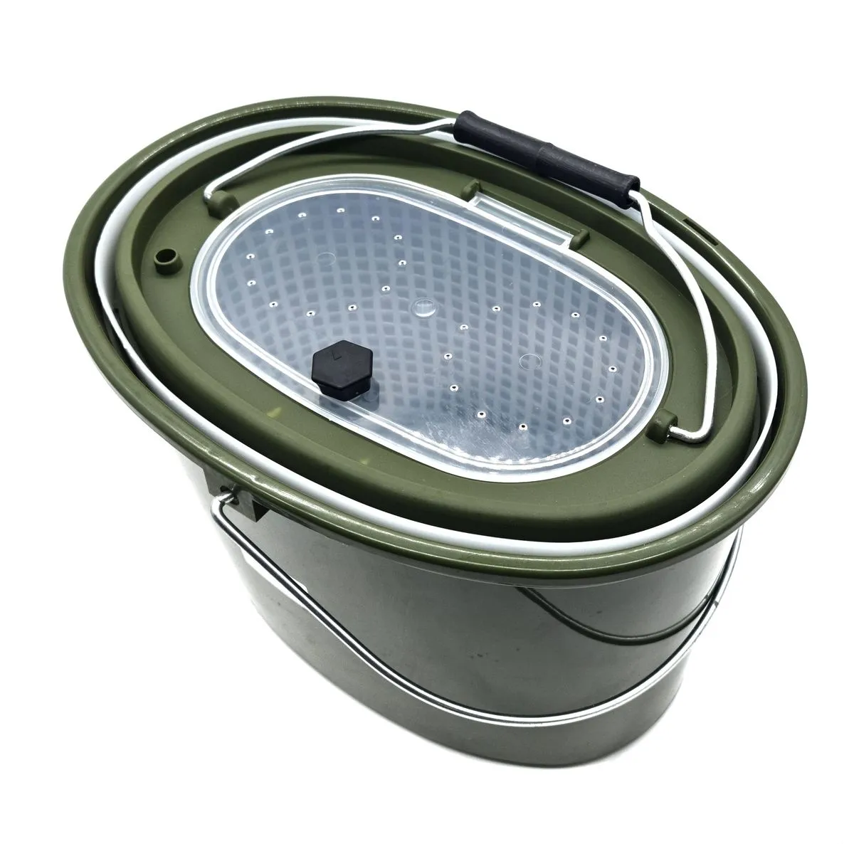 5L Bait Bucket with Drainage & Inner Lid for Fishing