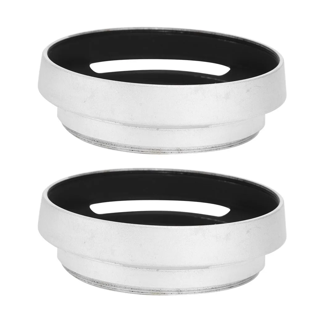 2Pcs 52mm Metal Lens Hood - Replacement For Leica
