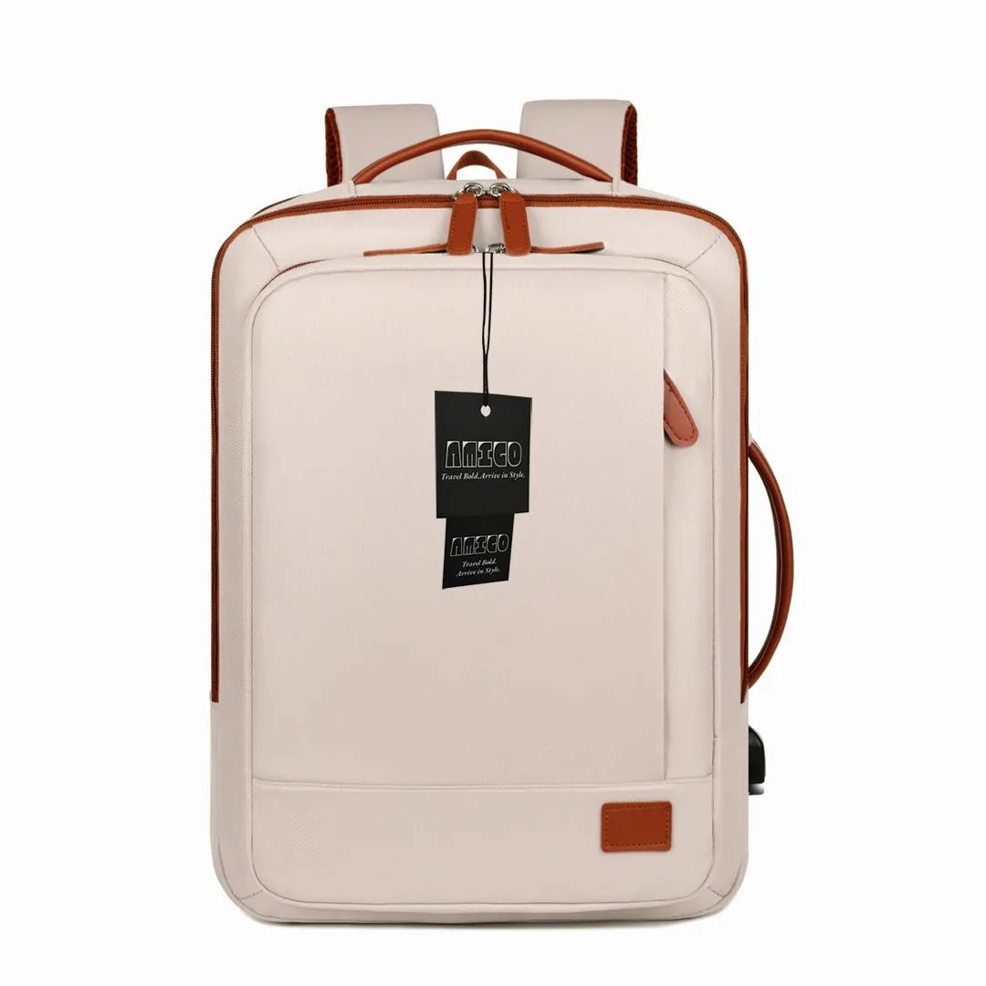 Travel Laptop Backpack Expandable for Women Waterproof Dry-Wet Separation