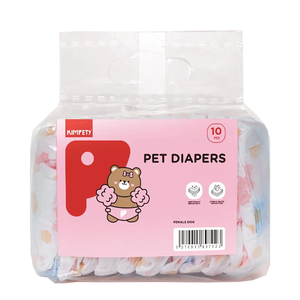 Pet Disposable Diapers - Female Pets S Size 10 Pcs