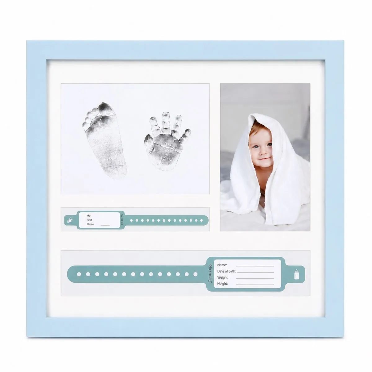 Baby Milestone Keepsake Frame - Blue
