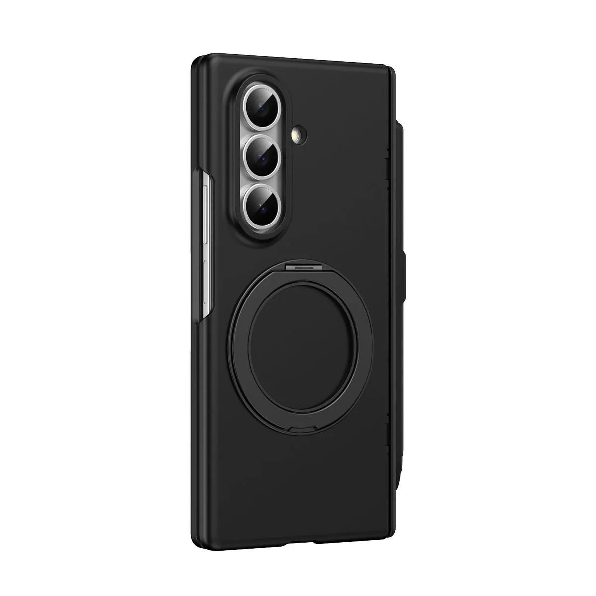Rotating Magnetic Case Compatible With Samsung Galaxy Z Fold7 5G with Pen - Black