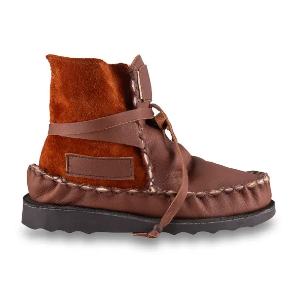Gurmuki MEN'S Sheepskin Wool Ankle Boots - Earth Brown