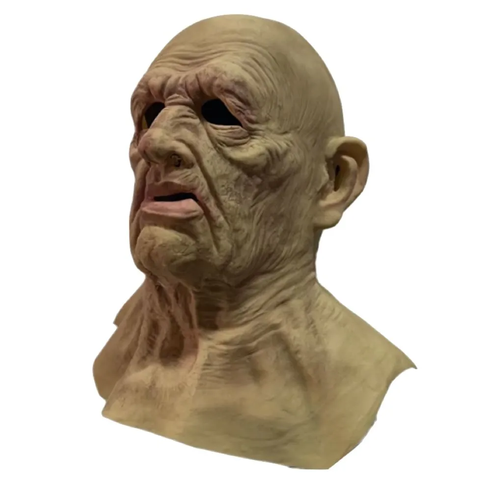 Toy Cosplay Old Man Full Face Mask Party Costume Halloween 37cm
