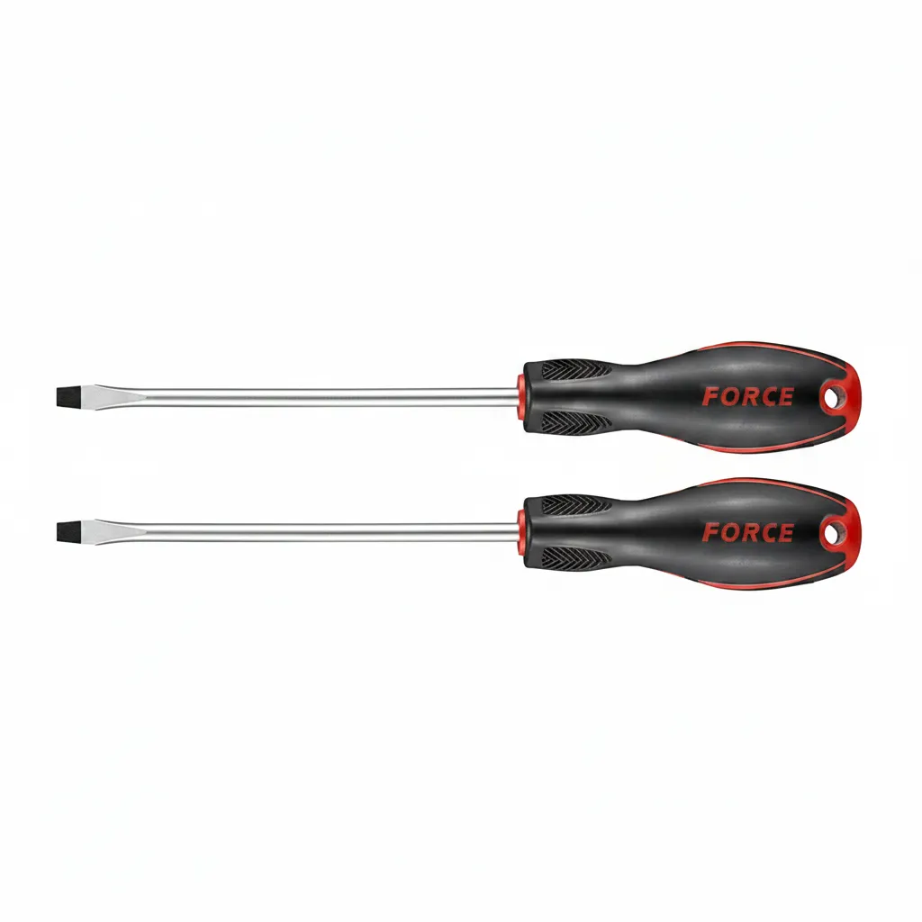 Force Flat Screwdriver 1.2mm x 6.5mm Anti-Slip Handle - 2 Pack
