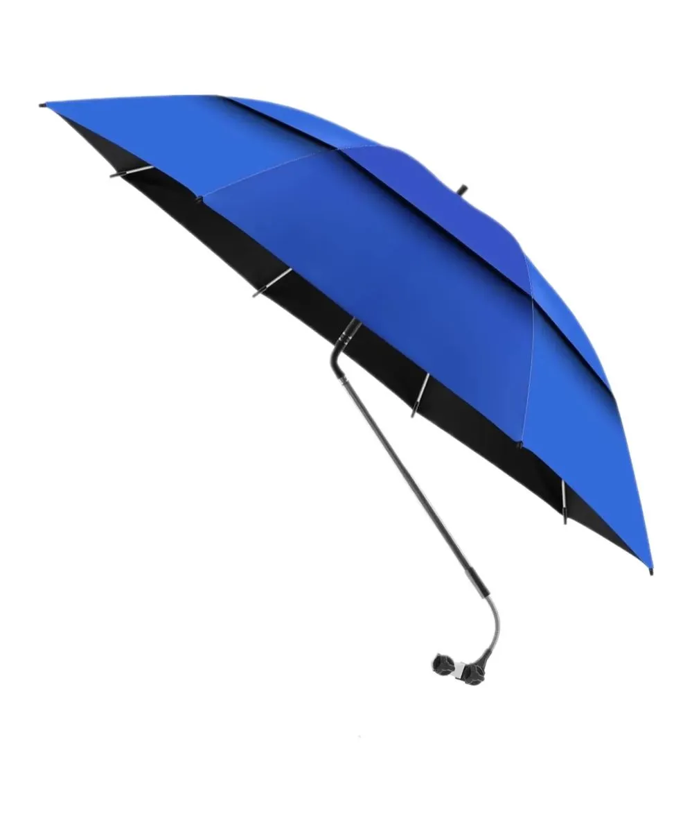 Clip On Chair Umbrella Double Canopy 180 Adjustable Outdoor Sun Shade