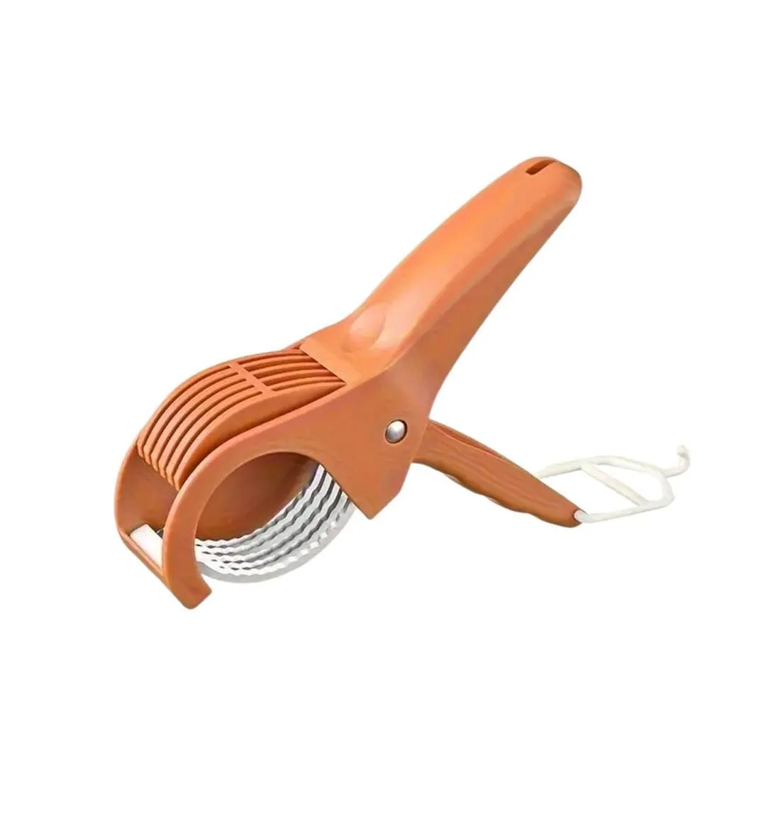 Pro Fruit & Vegetable Slicer - Multifunctional, Rustproof Kitchen Cutter - Red