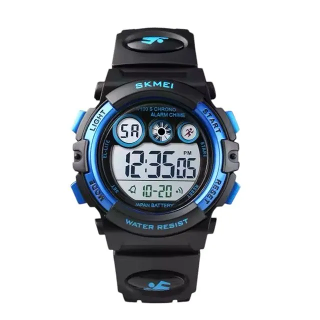 Skmei Kids Watches for Boys 5 Bars Waterproof Digital Watch - Blue