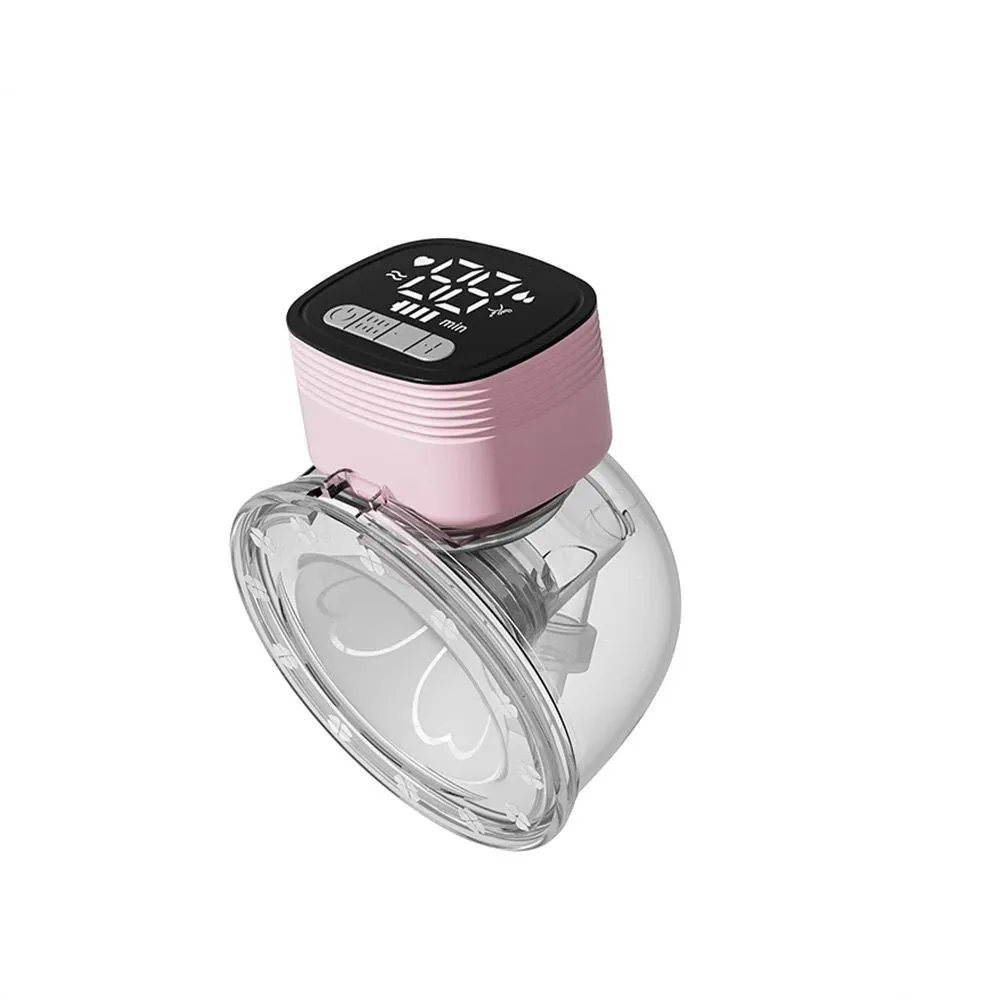Wearable Hands-Free Electric Breast Pump Mute Stealth 180ML Capacity - Pink