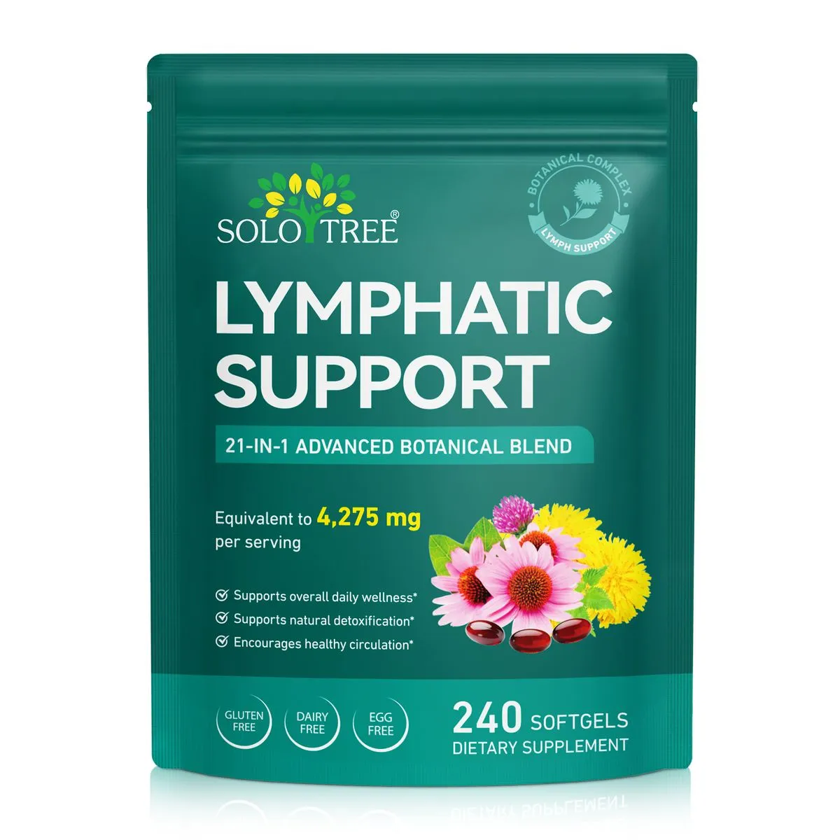 SOLOTREE Lymphatic Drainage Softgels 240p