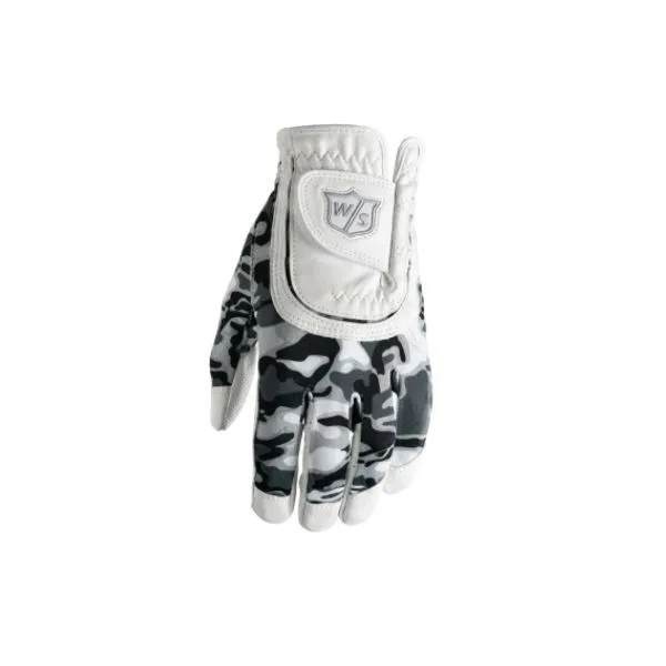 Wilson Junior Fit All Black/Grey/White Camo Glove