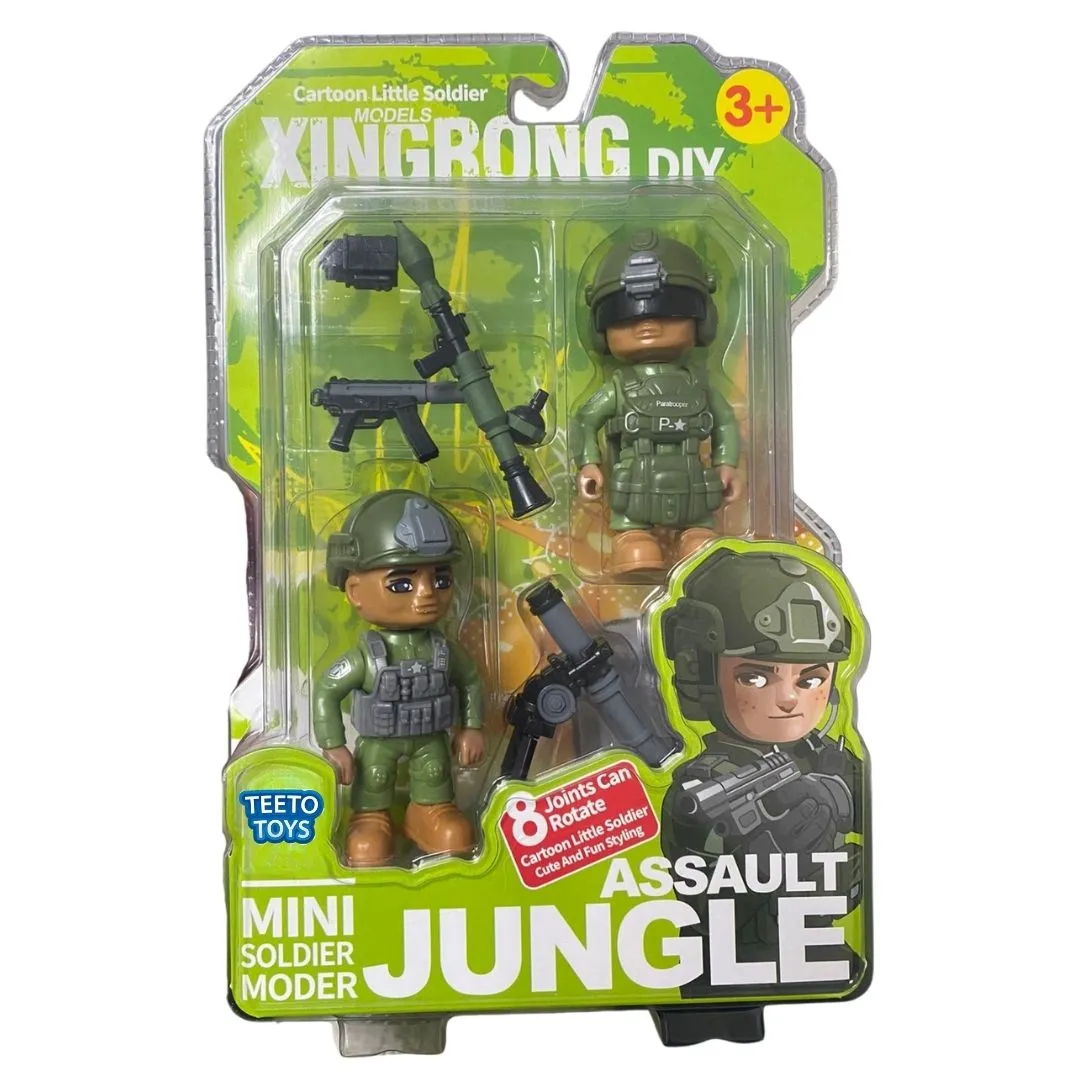 Mini Soldier Figurine Weapon Play Set - Toys for Boys- Pretend Play Toy