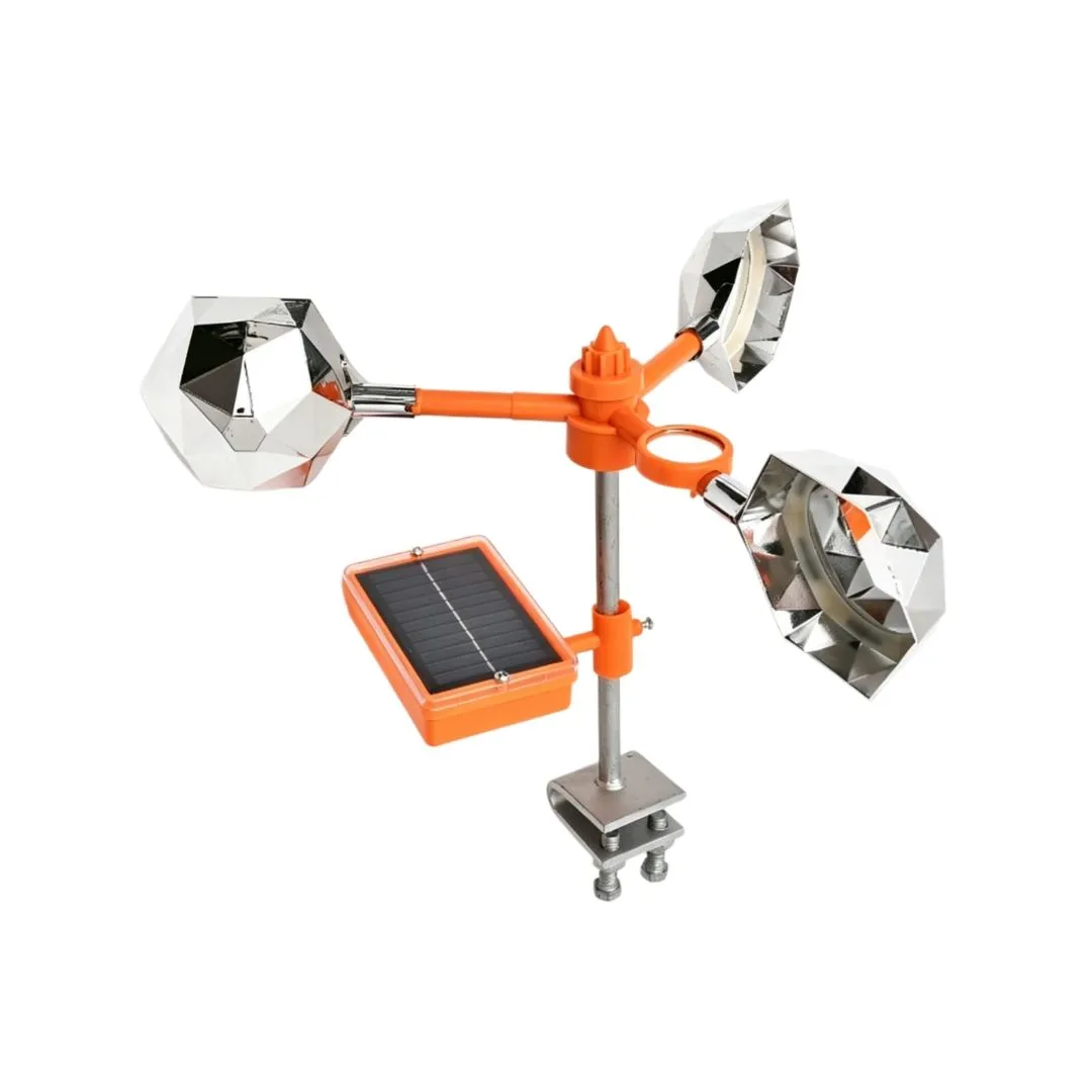 Garden Roof Mounted Solar Bird Repeller & Motion Sensor Alarm Bright