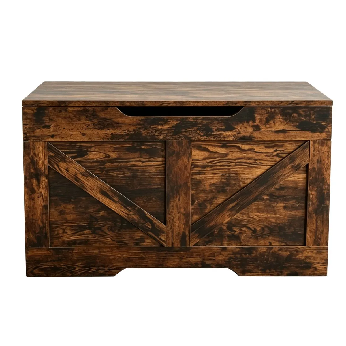Vintage American-Style Barn Door Storage Cabinet