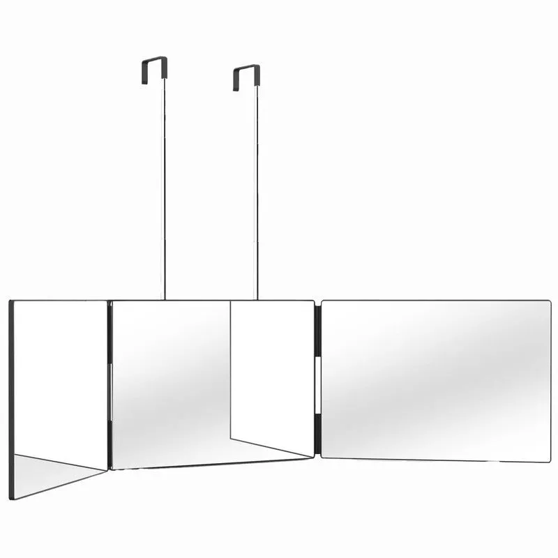 3 Way Mirror for Hair Cutting Tri-fold Mirror for Shaver and Makeup