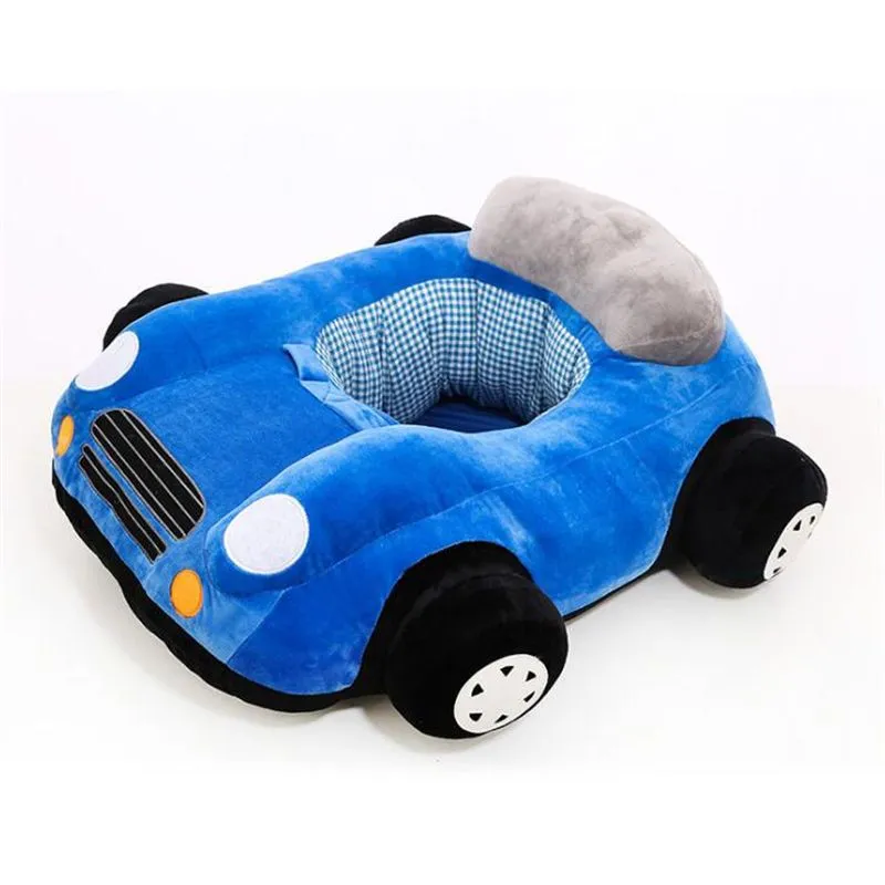 Amazing Baby Car Soft Plush Cushion Sofa - Blue