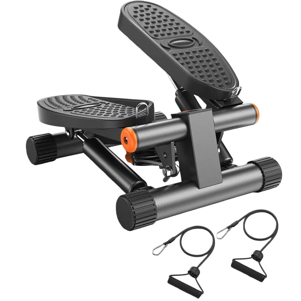 Mini Stair Steppers for Exercise, Stair Stepper with Resistance Bands