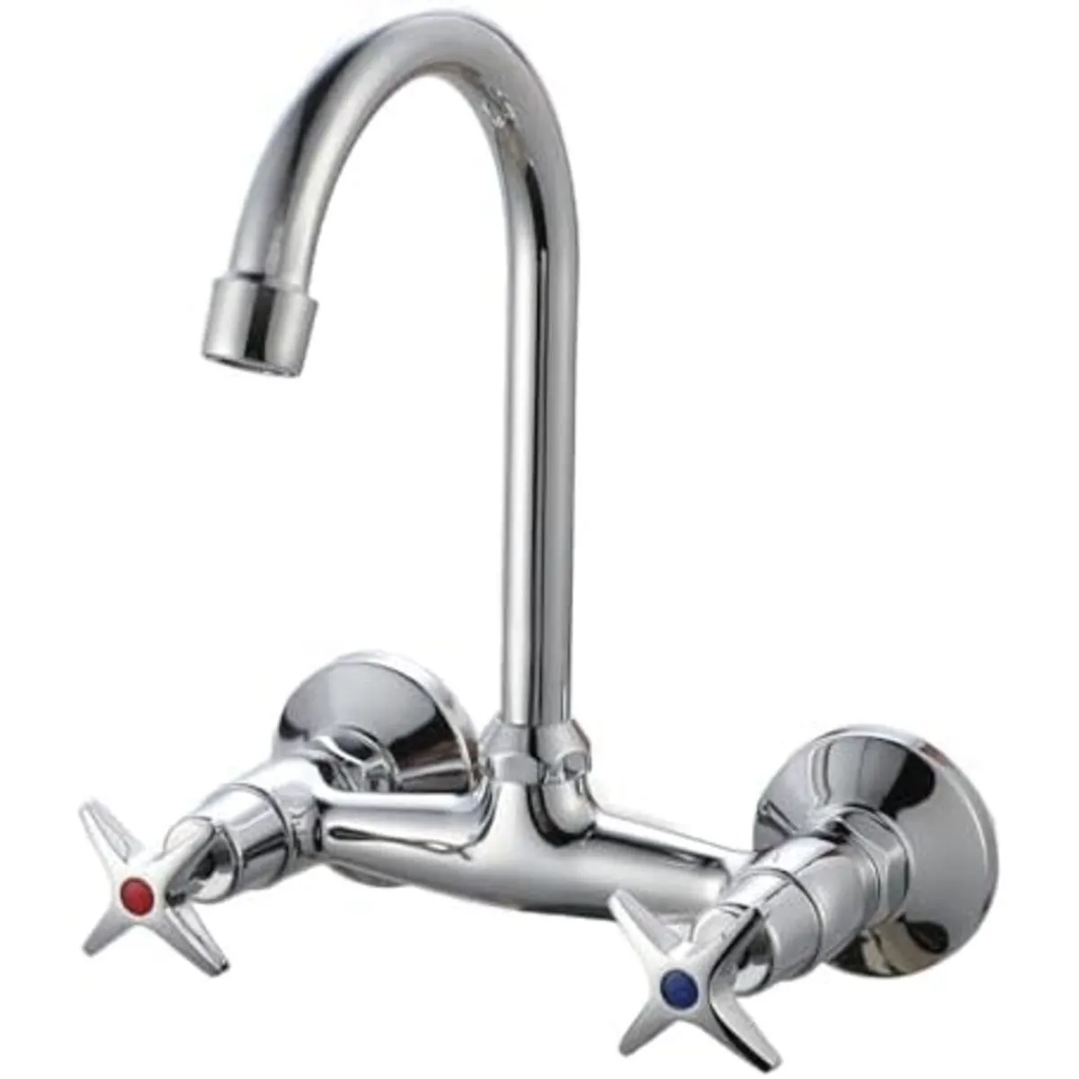 Wall-Mounted Chrome Sink Mixer Tap AY406-004