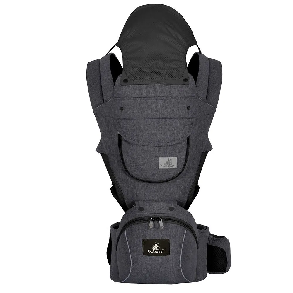 Baby Carrier Cuddler Multifunctional Seasonal Baby Carrier 3 in 1 - Black, Grey