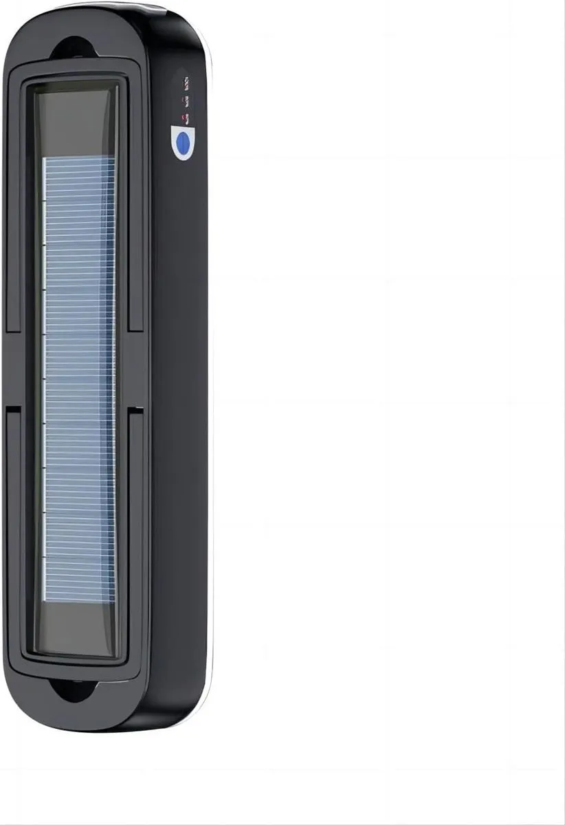 Solar Rechargeable Camping Lantern 4 Light Modes, Solar & USB Charging - Black