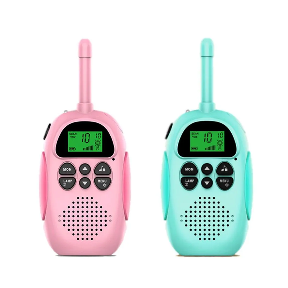 A Pair Of Children's Walkie Talkies, One Blue And One Pink