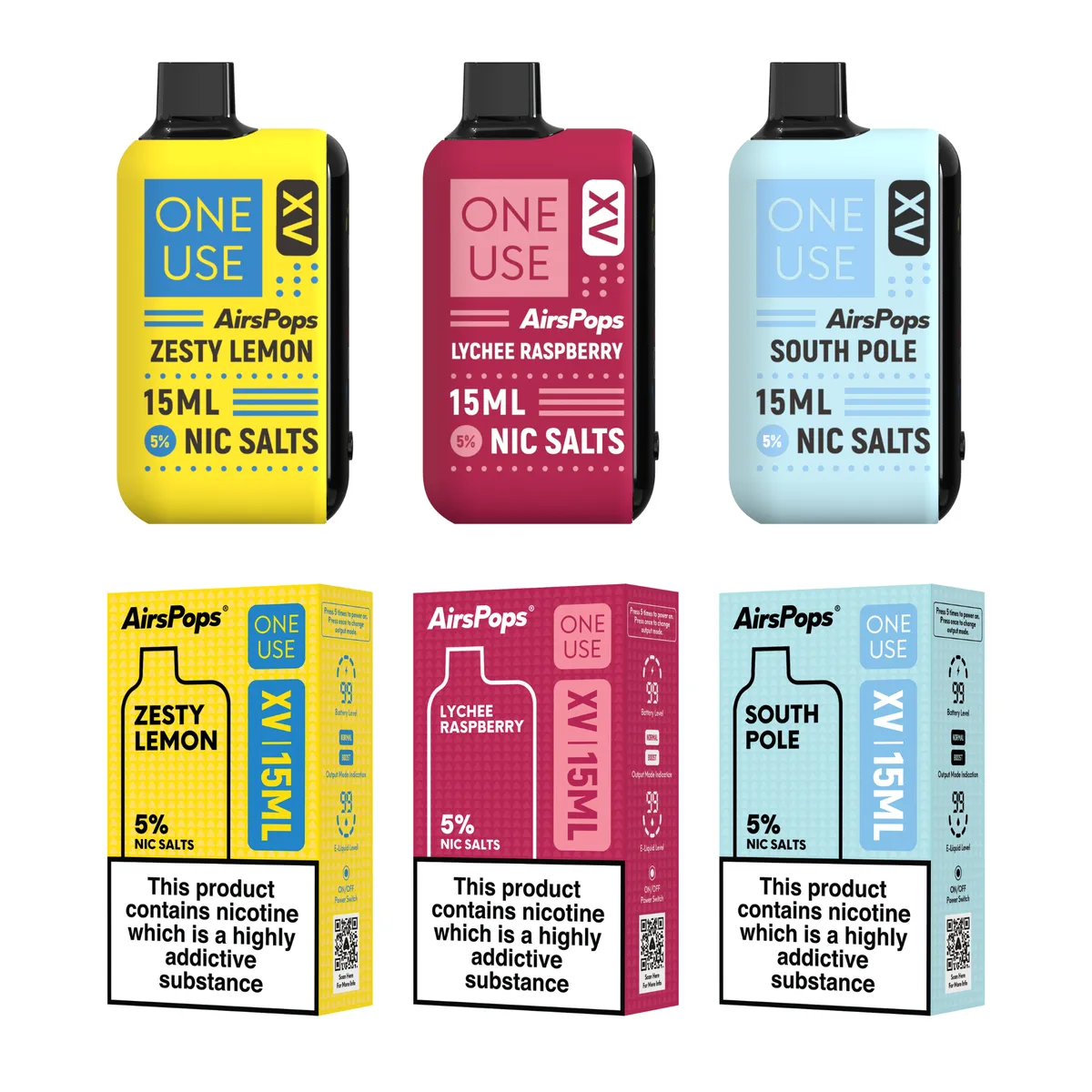AirsPops XV - Mixed Flavours - 3 Pack