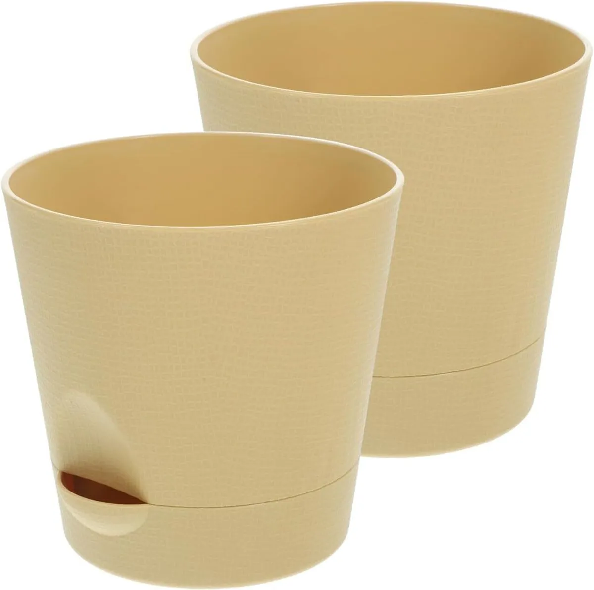 Self Watering Planters With Drainage Hole Plastic Indoor Outdoor Plant Pot