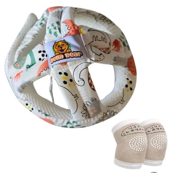 Baby Toddler Head Protective Cap & Non Slip Knee Pads - BellaBear Addition
