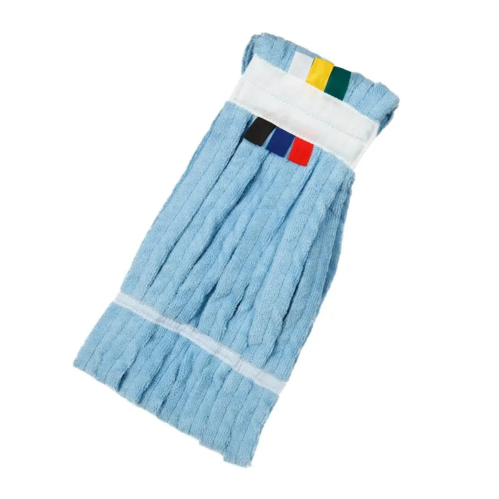 Microfibre Fan Mop head with Colour Tags - 2 Pack - Blue