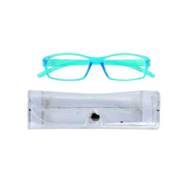 Wonder Towel Luxury Lightweight Reading Glasses Easy to Carry Strength 1 - Blue