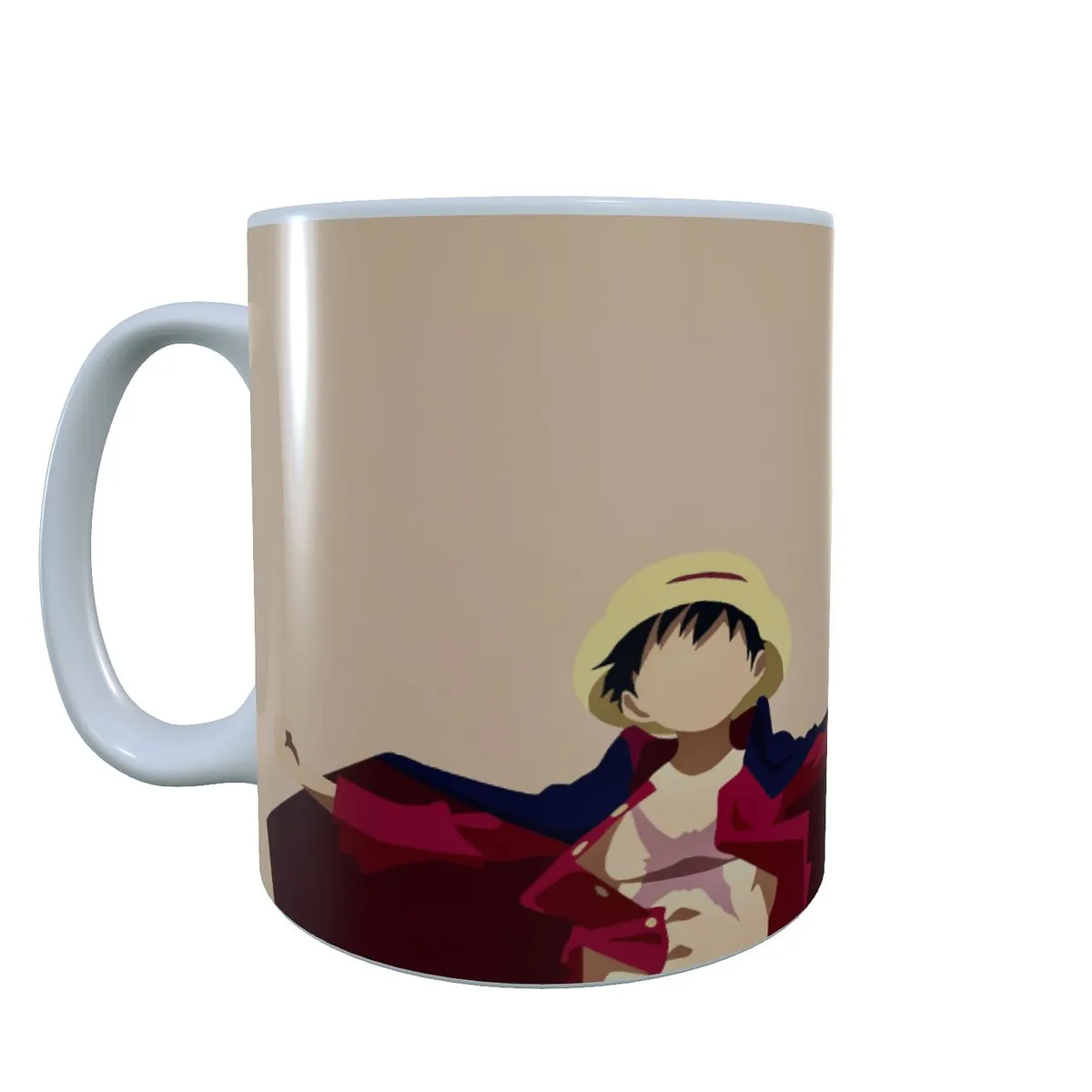 Luffy Victory Pose Minimal Style - One Piece Coffee Mug