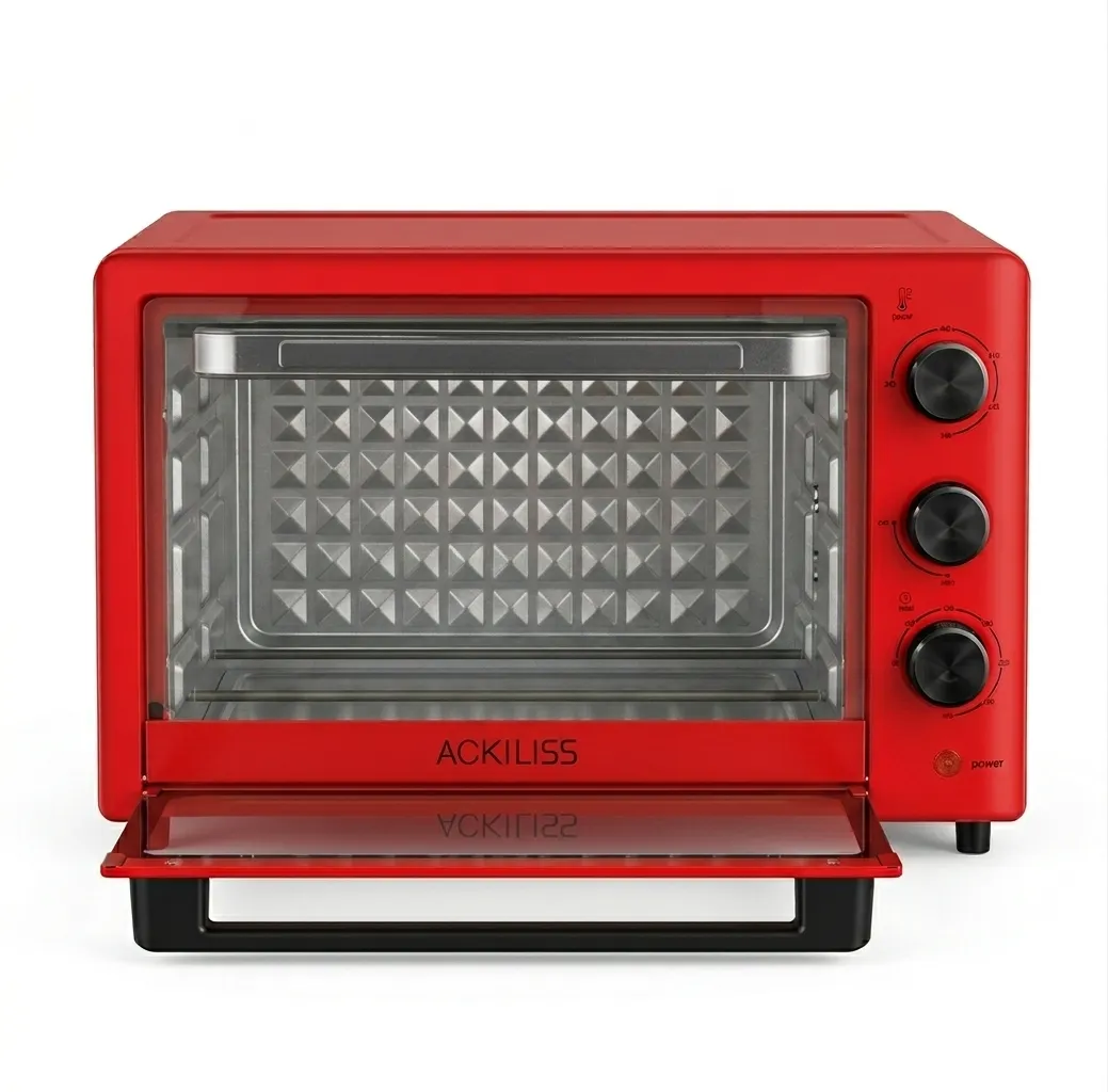 ACKILISS 18L Mini Electric Oven 1200W - Red