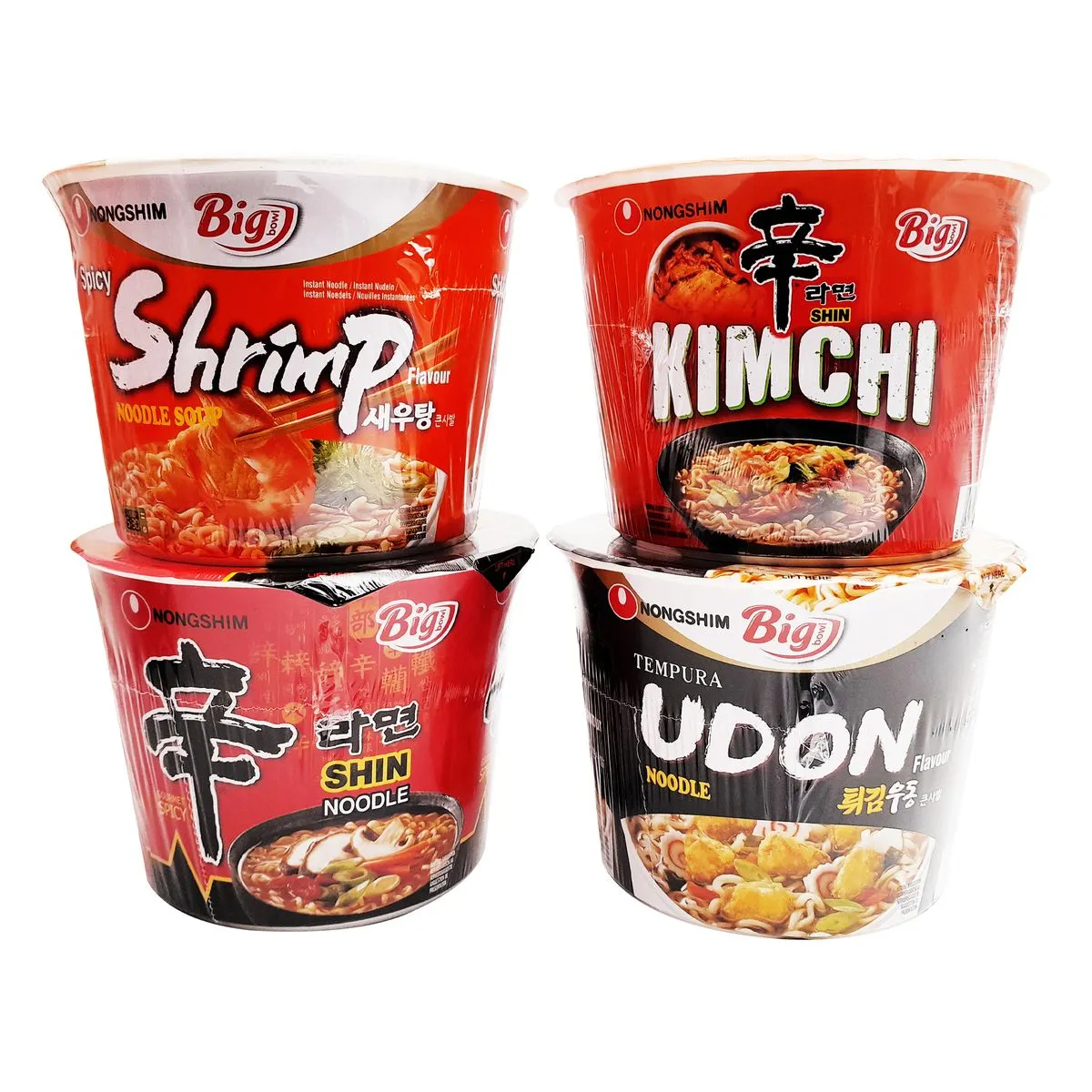 Nongshim - Instant Noodle Big Bowl Variety Pack - 4 Pack