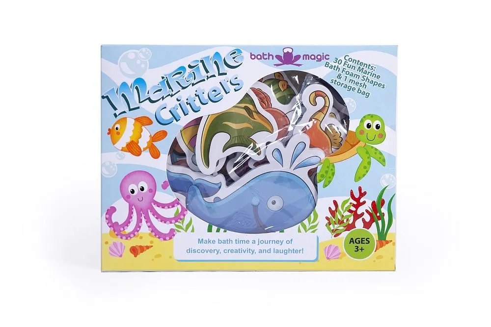 Marine & Wild Animal Bath Foam Stickeez - Bath Magic - Marine Animals
