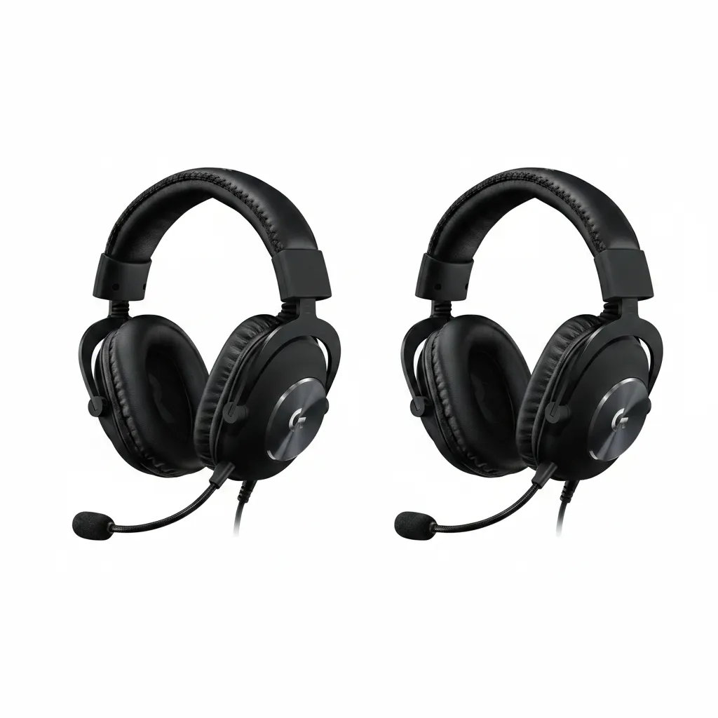 Logitech Pro X Wired Gaming Headset with Detachable Microphone - 2 Pack