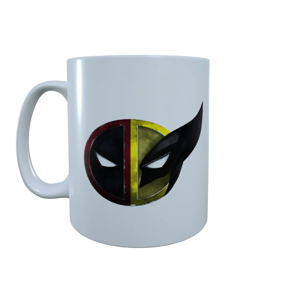 Twin Face Split Rough - Deadpool X Wolverine Coffee Mug