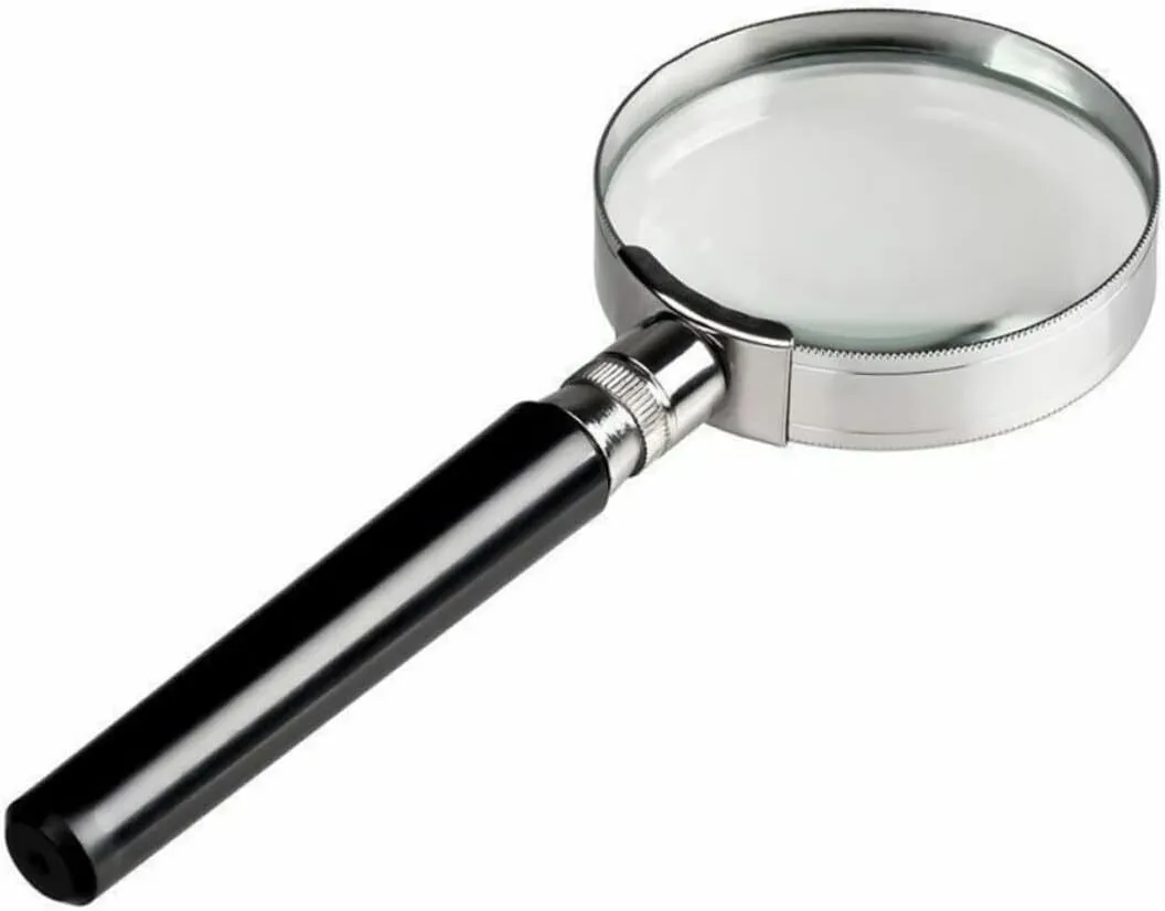 Reading Glasses Strength Magnifier Frame Black Plastic Handheld Loupe