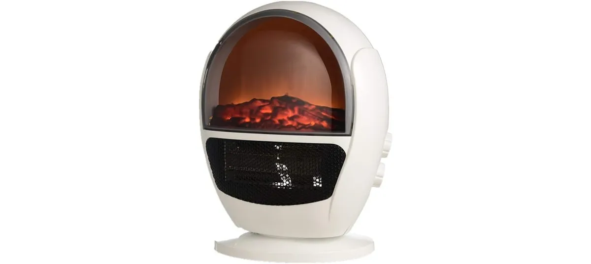 Portable 600W Electric Fireplace Heater