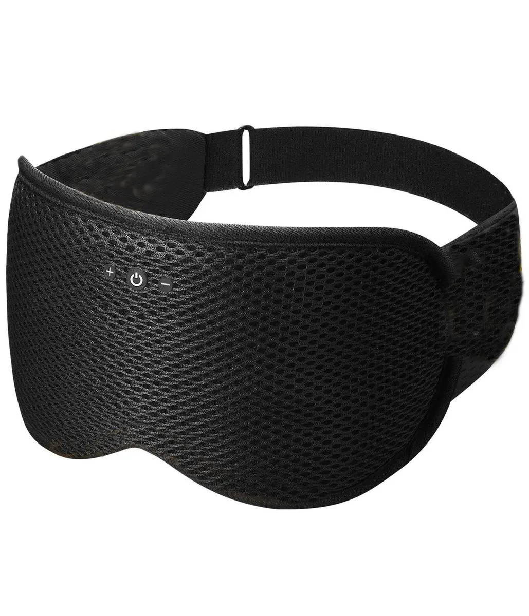 3D Contoured Sleep Mask with Bluetooth Headphones, Eye Masks for Sleep,