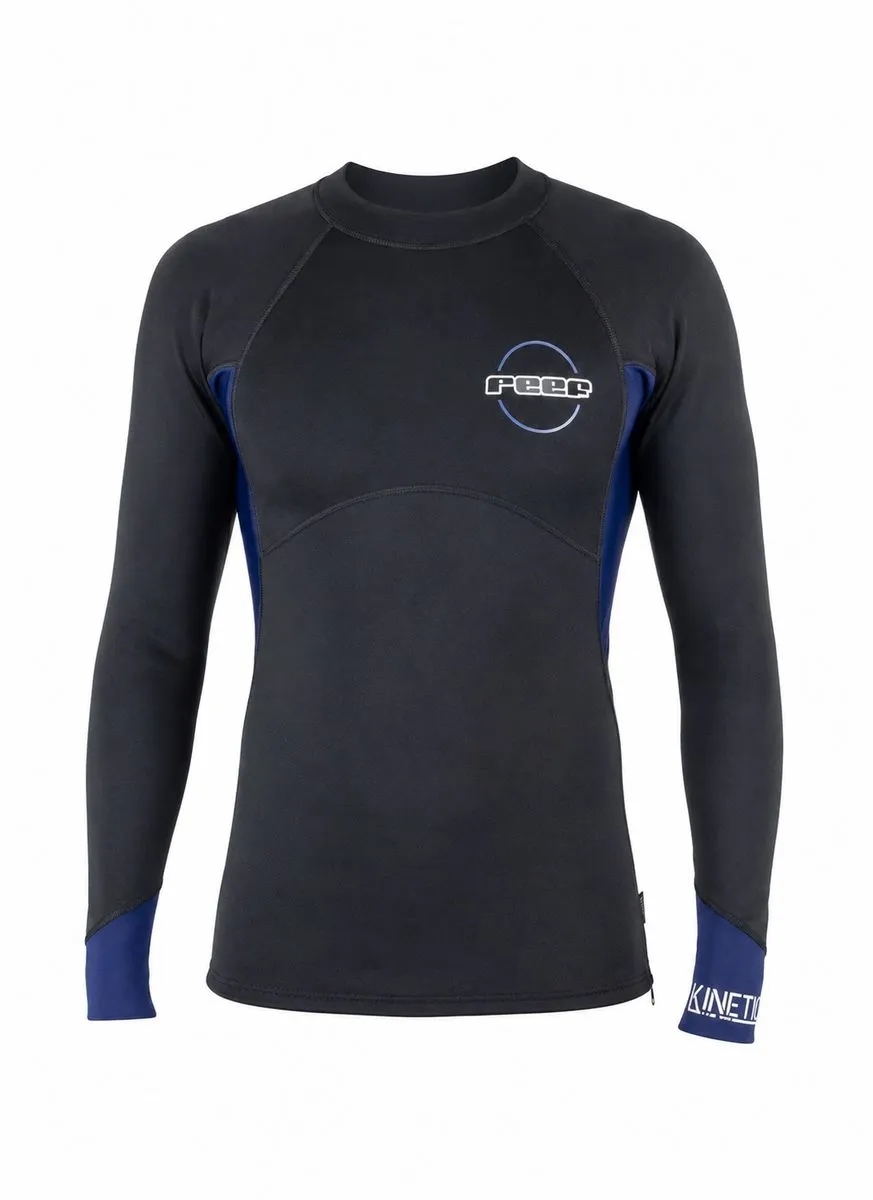 Reef Kinetic Long Sleeve Neoprene Top 1mm - Black/Navy