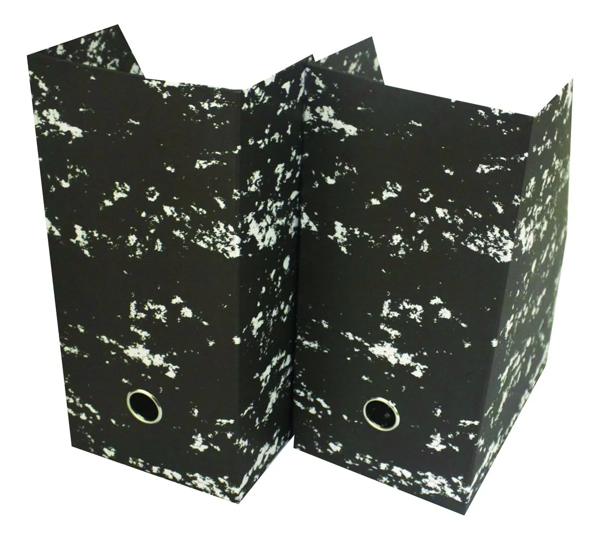 Files 2 Pack Jumbo Magazine Storage Box. - Black