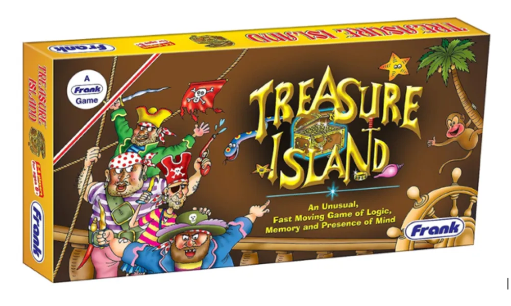 Board Games: Frank Treasure Island Board Game for 8 year olds and above 