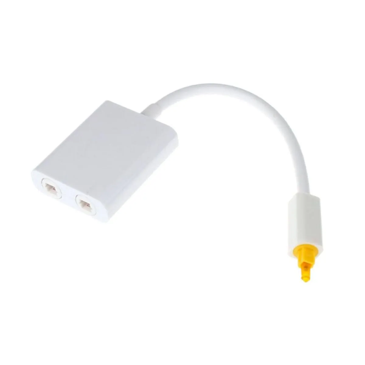 Digital Optical Audio Splitter Adapter One Input to Two Outputs Plated