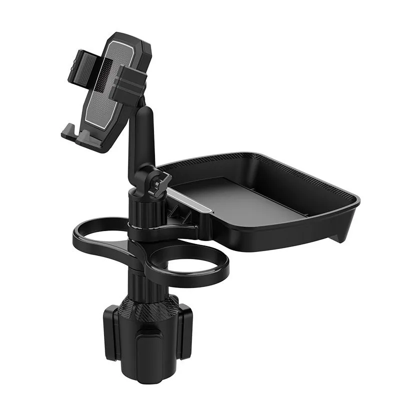 4 in 1 Car Phone Holder With Adjustable Food Table Cup Holder